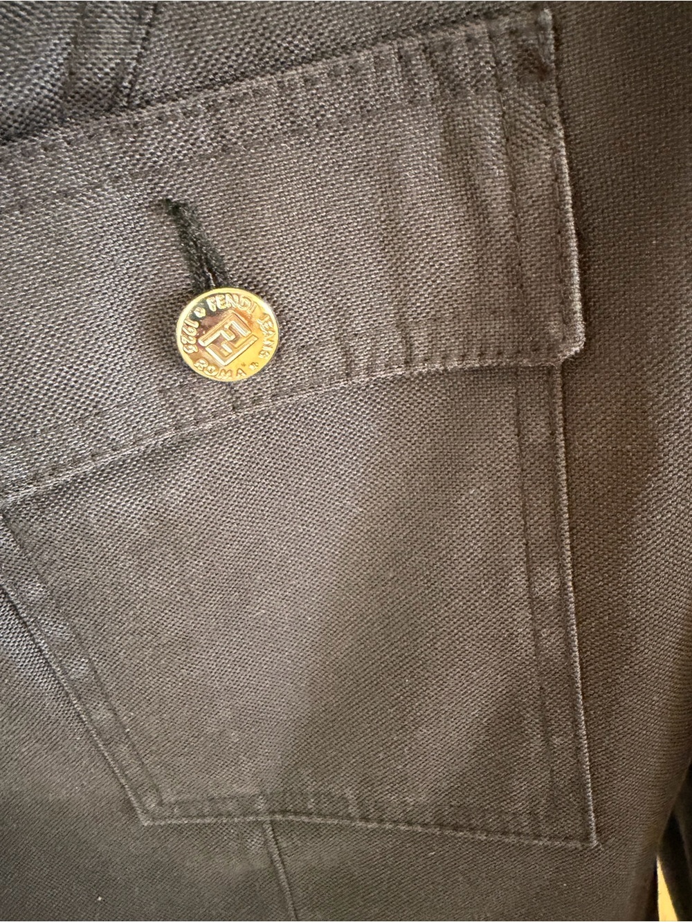 Fendi black Button-Front Utility Jacket - Picture 6 of 14
